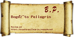 Bogáts Pellegrin névjegykártya